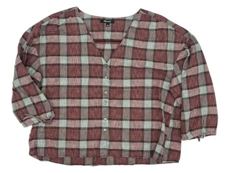 Top Ls By Madewell In Plaid Pattern, Size:L For Discount