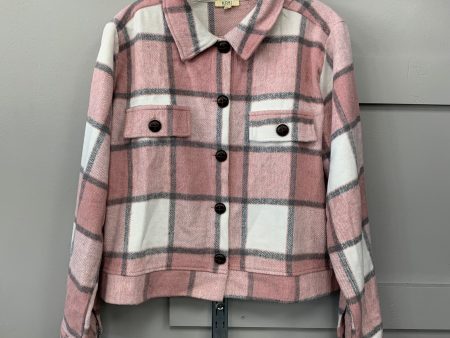 Jacket Shirt By Kori America In Plaid Pattern, Size: L Online now