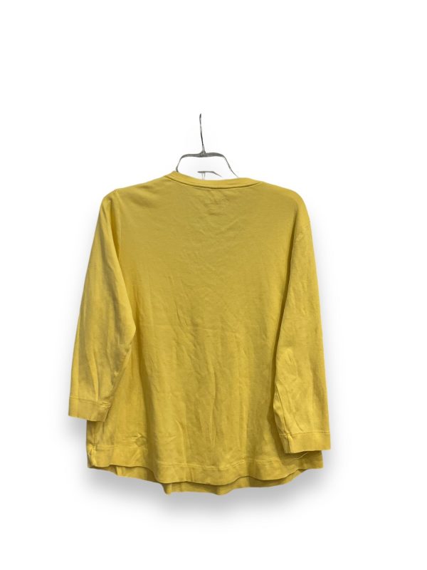 Top 3 4 Sleeve By Chicos In Yellow, Size: Xl Online Sale