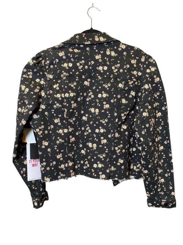 Jacket Denim By Celebrity Pink In Floral Print, Size: Xxl For Cheap