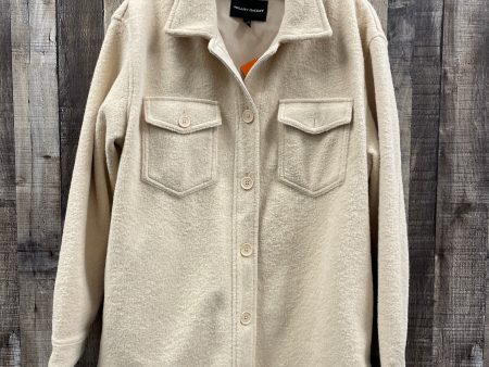 Jacket Shirt By Hilary Radley In Ivory, Size: M Online now